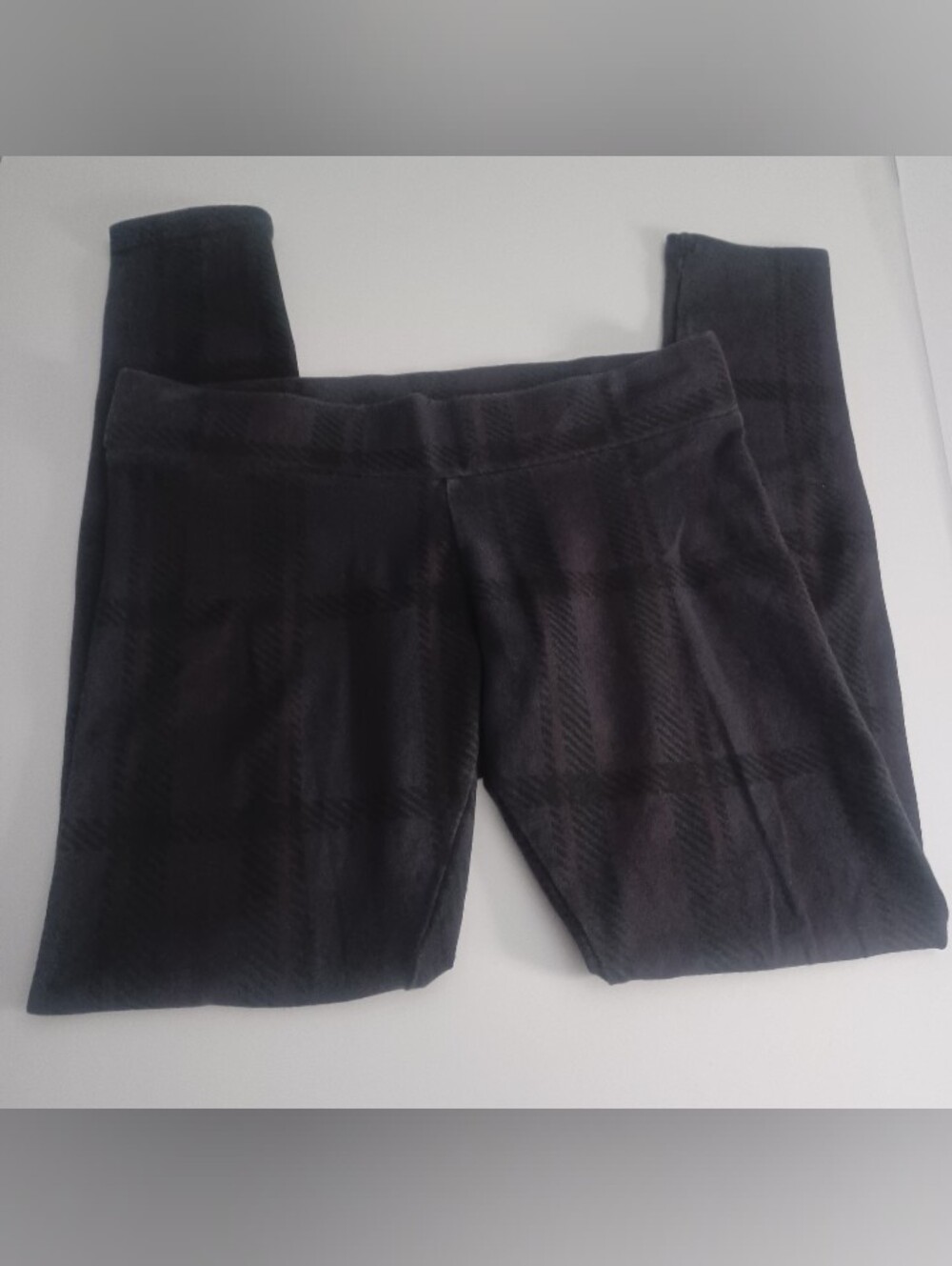 MONROW plaid Cropped Leggings Sz S
